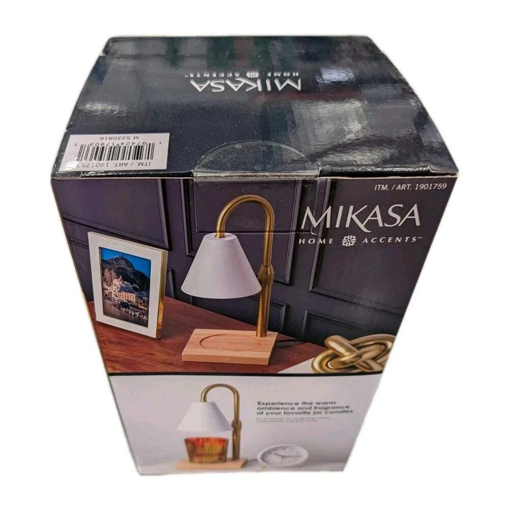 Mikasa Home Accents Adjustable Height Candle Warmer Electric White Lamp